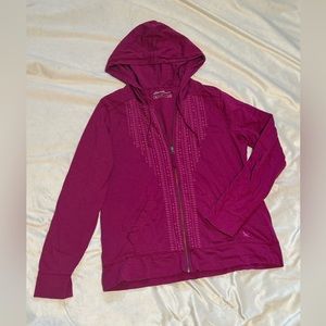Eddie Bauer Pink Cotton Zip Up